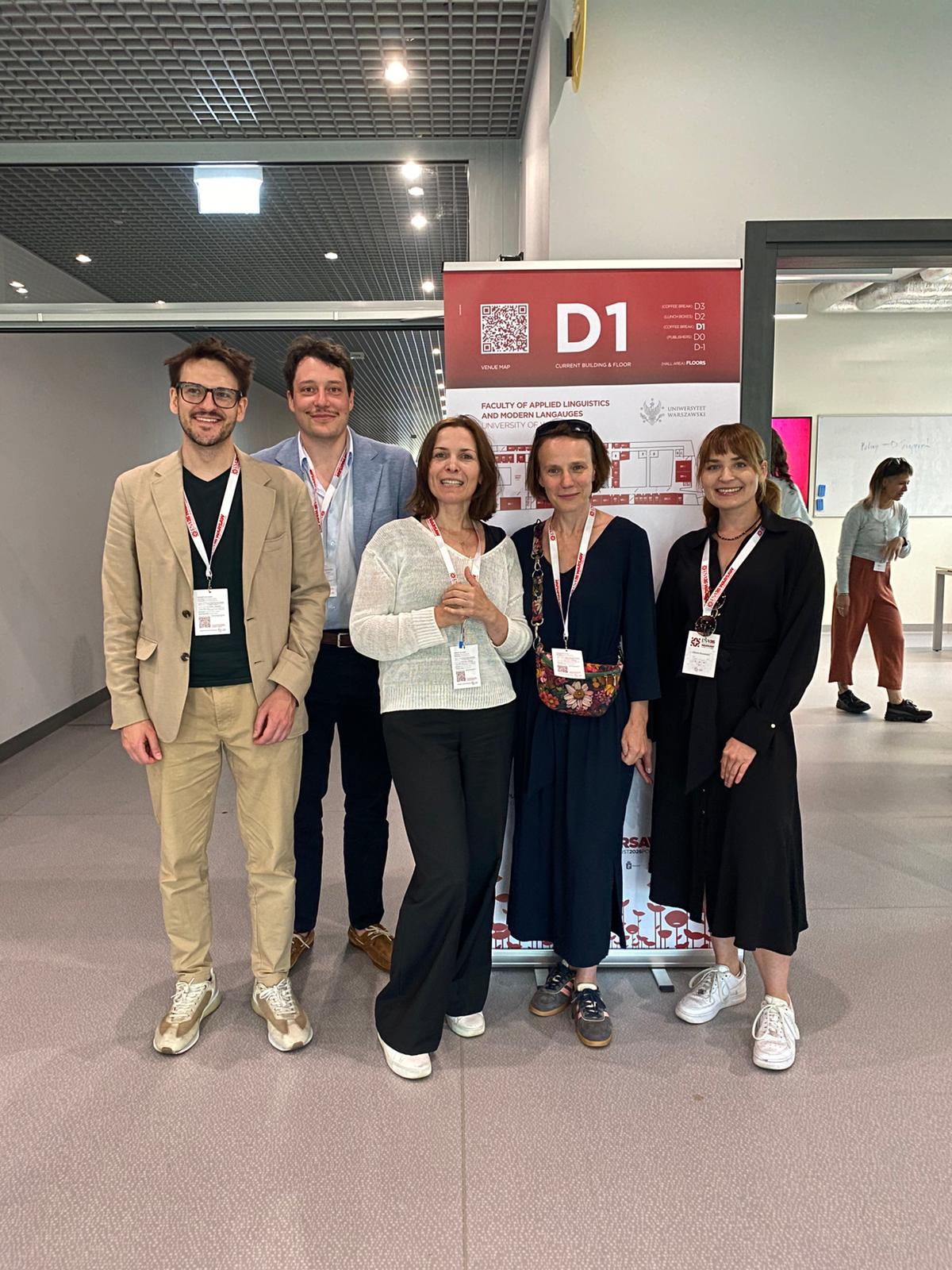 Our team at the conference venue in Warsaw